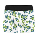 blueberry white background Men's All Over Print Boxer Briefs Men's Underwear