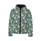 Pelican Pattern Print Design 05 Kids' Boys' Girls' Padded Hooded Jacket