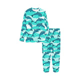 Dolphin sea pattern Kids' Boys' Girls' All Over Print Pajama Set