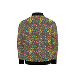 Music Notes Pattern Print Design 05 Kids' Boys' Girls' Bomber Jacket