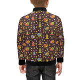 Snail Pattern Print Design 02 Kids' Boys' Girls' Bomber Jacket