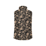 Rose Pattern Print Design 04 Men's Padded Vest