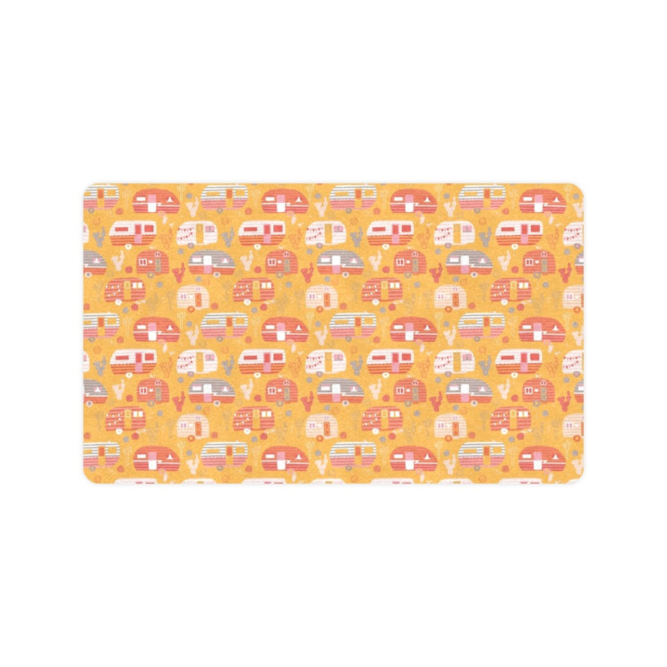 Camper Van Pattern Print Design 04 Doormat