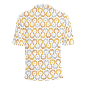 Horseshoes Pattern Print Design 03 Men's All Over Print Polo Shirt