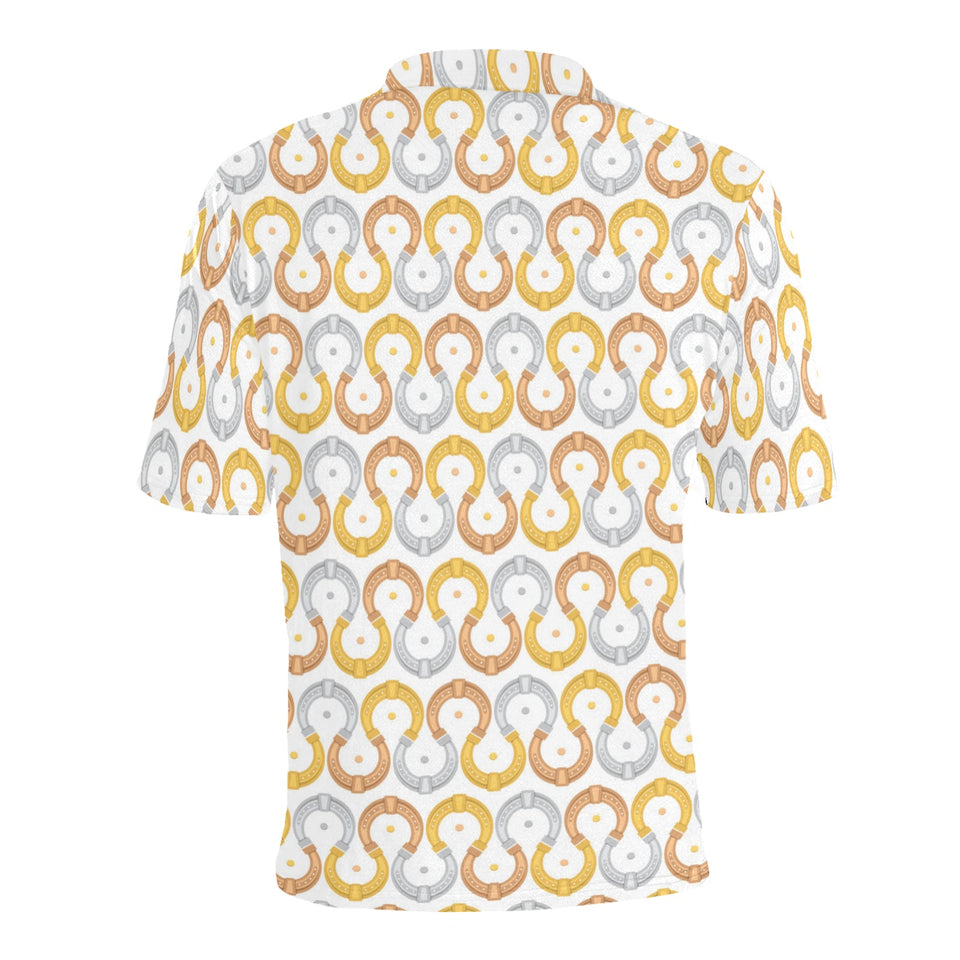 Horseshoes Pattern Print Design 03 Men's All Over Print Polo Shirt