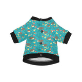 Hedgehog Pattern Print Design 01 All Over Print Pet Dog Round Neck Fuzzy Shirt