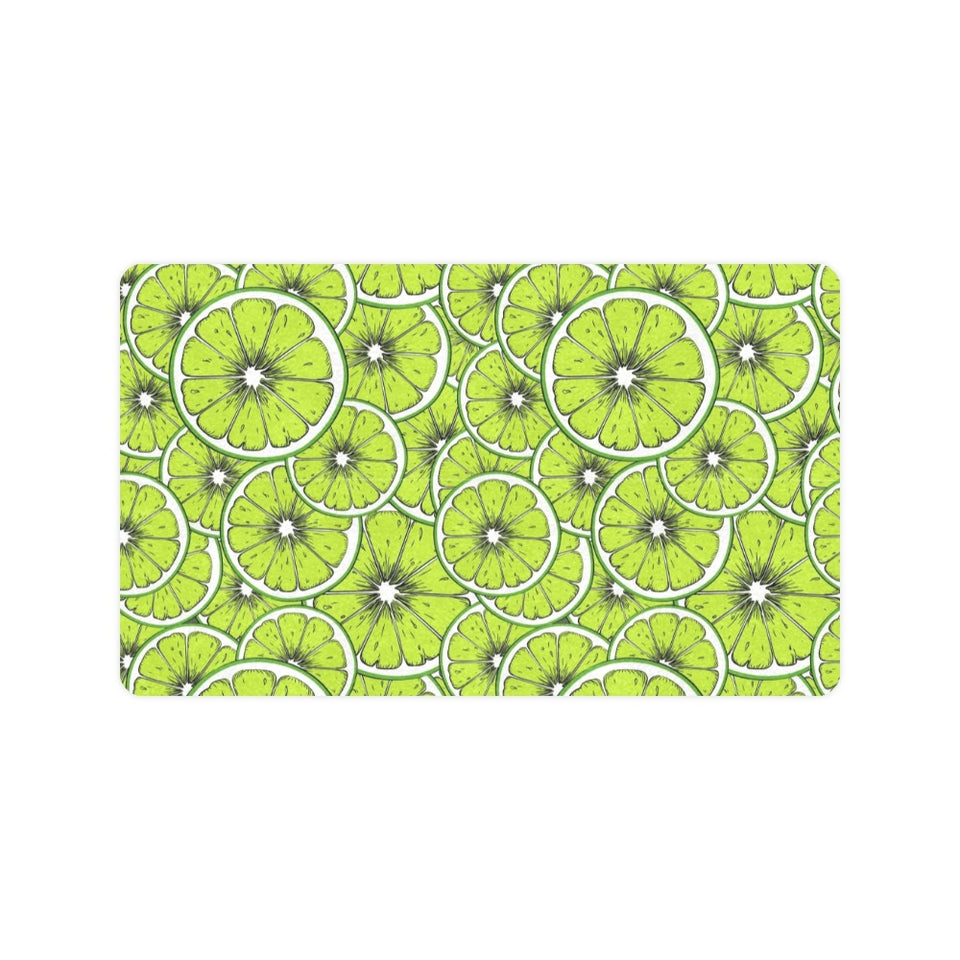 Slices of Lime design pattern Doormat