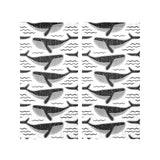 Black whale pattern Gauze Curtain