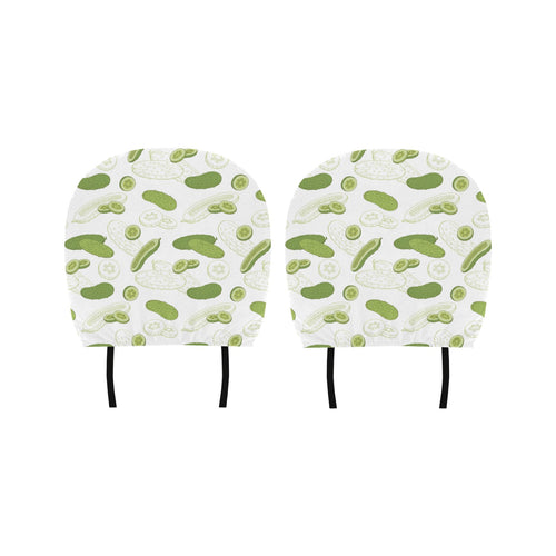 Cucumber sketch pattern Car Headrest Cover