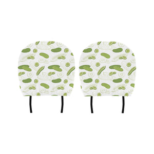 Cucumber sketch pattern Car Headrest Cover