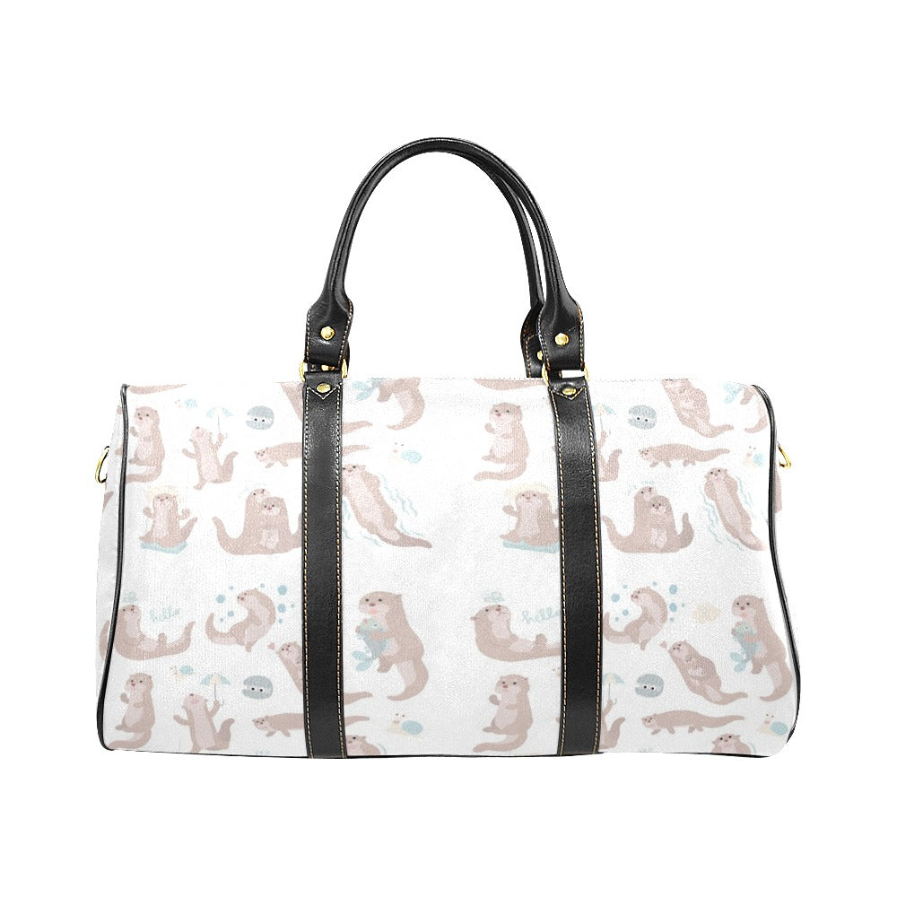 Cute sea otters pattern Travel Bag