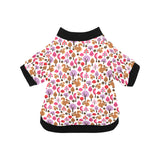 Squirrel Pattern Print Design 02 All Over Print Pet Dog Round Neck Fuzzy Shirt