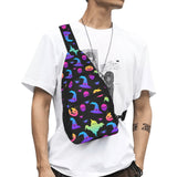 Colorful halloween background All Over Print Chest Bag