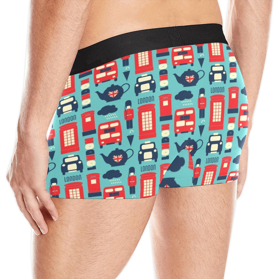 British Pattern Print Design 04 Men's All Over Print Boxer Briefs Men's Underwear