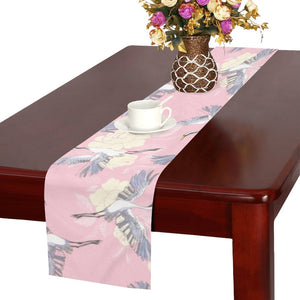 Japanese crane rose pattern Table Runner