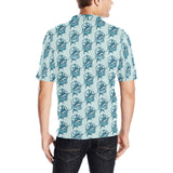 Swordfish Pattern Print Design 05 Men's All Over Print Polo Shirt