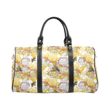 Cool Bee honeycomb leaves pattern Travel Bag