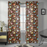 Snail Pattern Print Design 03 Gauze Curtain