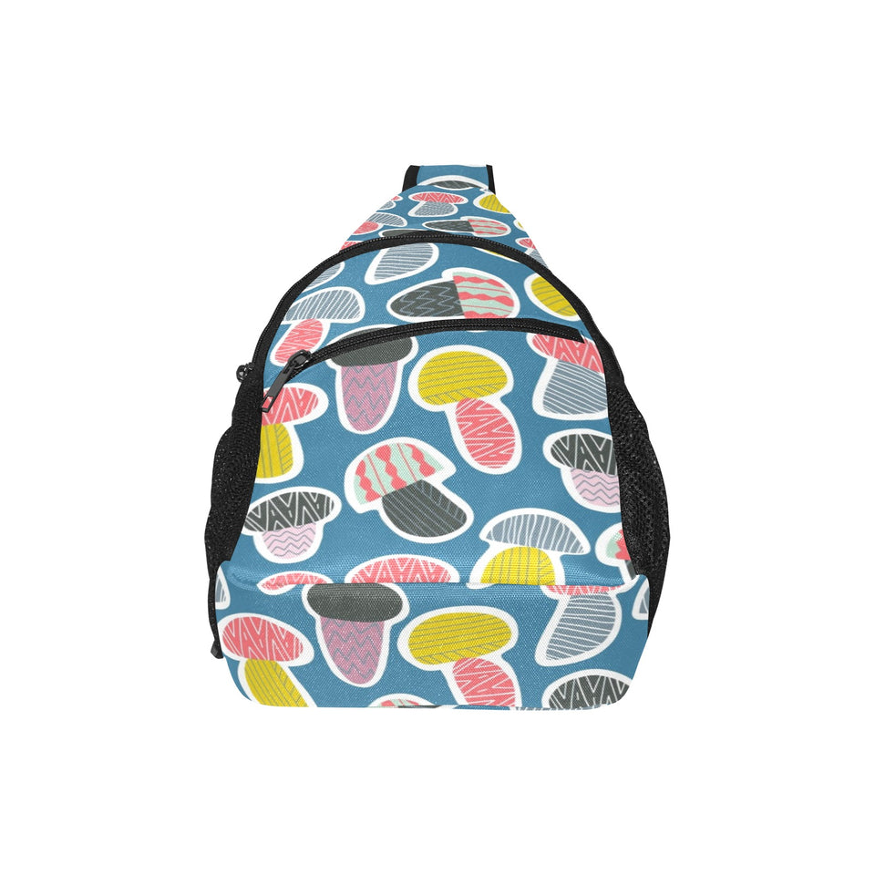 Colorful mushroom design pattern All Over Print Chest Bag