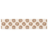 Lion Pattern Print Design 01 Table Runner