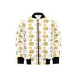 Pancake Pattern Print Design 03 Kids' Boys' Girls' Bomber Jacket