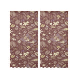 Coffee bean flower pattern Gauze Curtain
