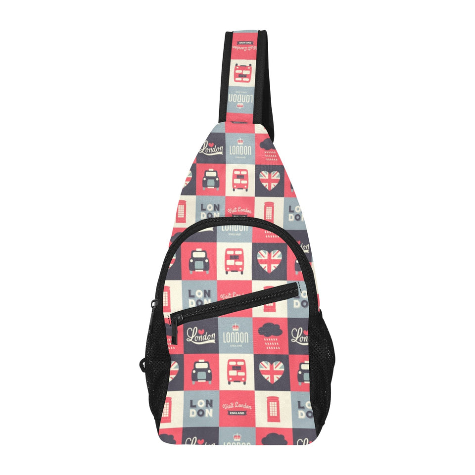 British Pattern Print Design 05 All Over Print Chest Bag