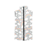 Cute rainbow clound star pattern Women's Padded Vest