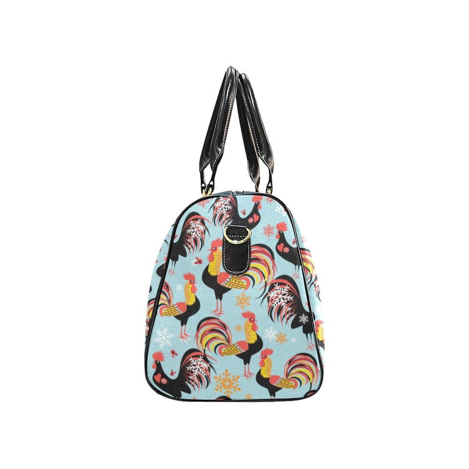 Rooster chicken cock snowfalke Travel Bag