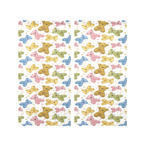 Teddy Bear Pattern Print Design 01 Gauze Curtain