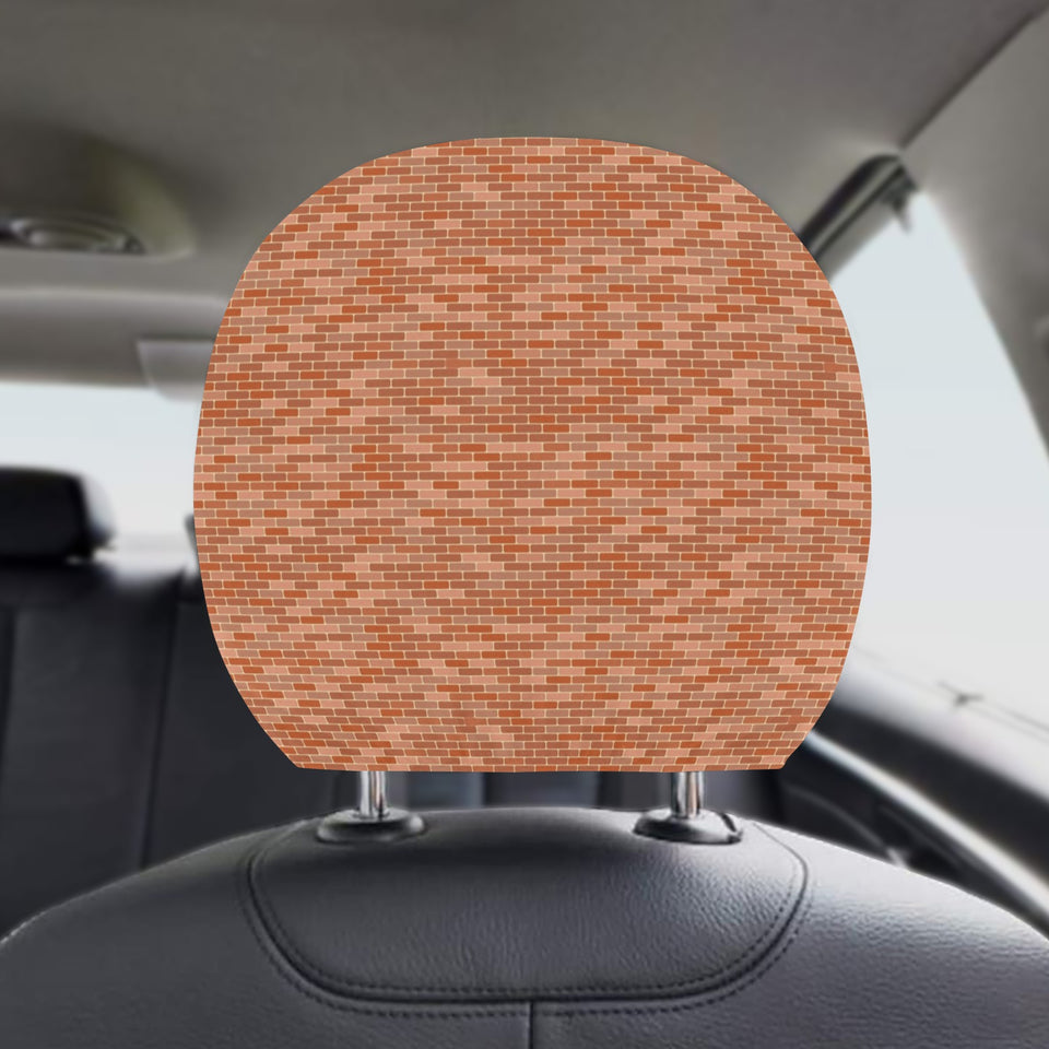 Brick Printed Pattern Print Design 02 Car Headrest Cover