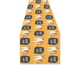 English Bulldog Pattern Print Design 04 Table Runner