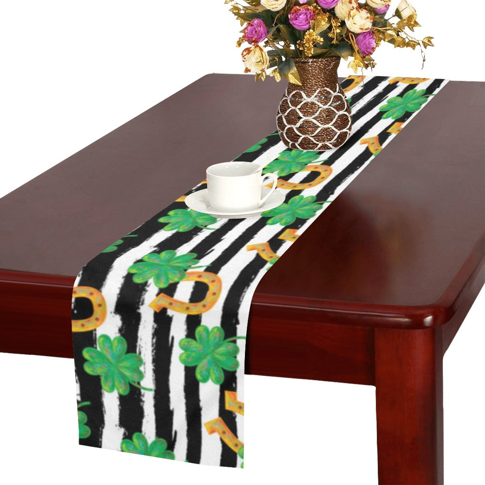 Horseshoes Pattern Print Design 01 Table Runner