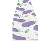 Eggplant Pattern Print Design 05 Table Runner