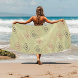 Camera Pattern Print Design 01 Beach Towel