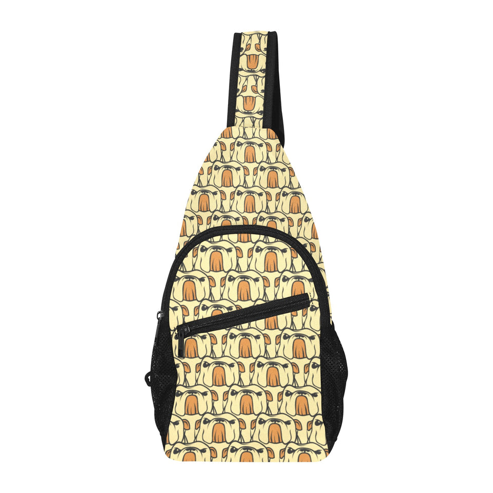 English Bulldog Pattern Print Design 02 All Over Print Chest Bag