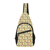 English Bulldog Pattern Print Design 02 All Over Print Chest Bag