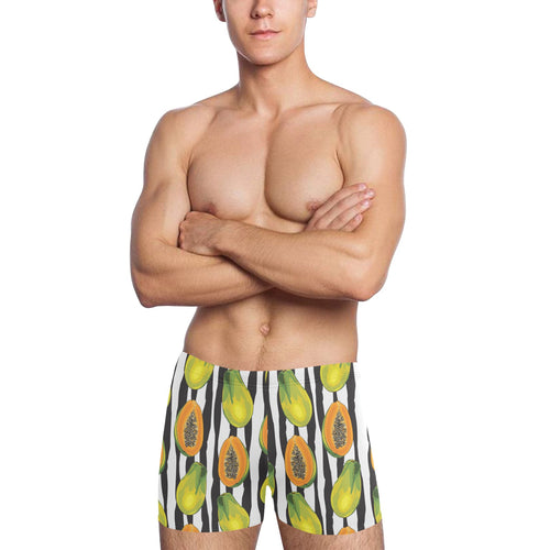 papaya design pattern Men's Swimming Trunks