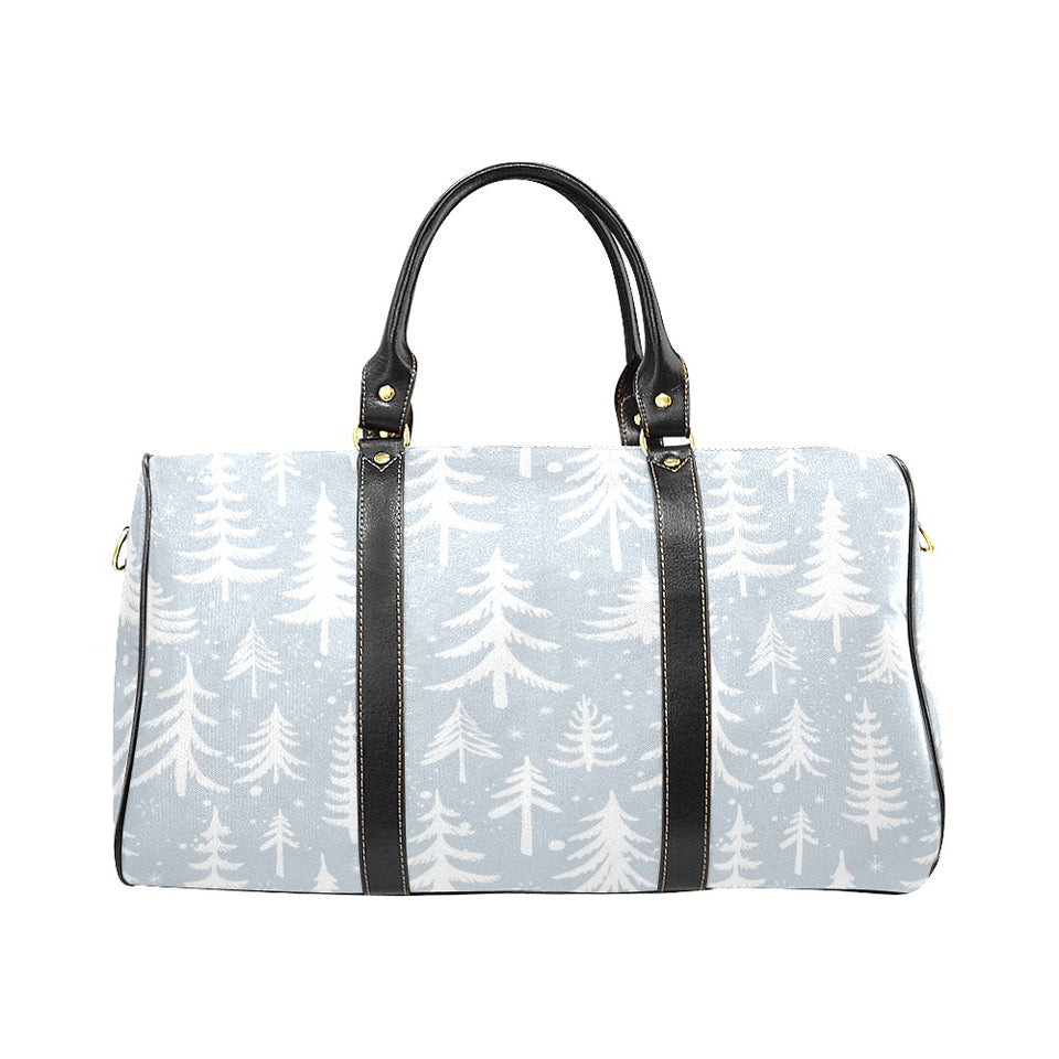 Christmas tree winter forest pattern Travel Bag