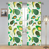 Avocado design pattern Gauze Curtain