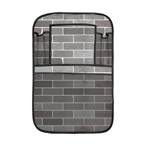 Brick Printed Pattern Print Design 05 Car Seat Back Organizer