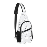 Bull Terrier Pattern Print Design 01 All Over Print Chest Bag