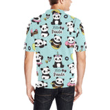 Cute baby panda pattern Men's All Over Print Polo Shirt