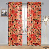 Fire flame pattern Gauze Curtain