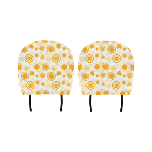 Sun design pattern Car Headrest Cover