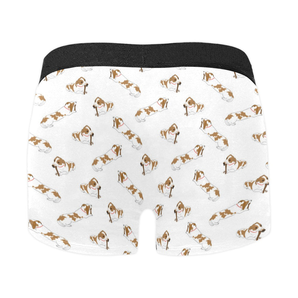 Jack Russel Pattern Print Design 04 Men's All Over Print Boxer Briefs Men's Underwear