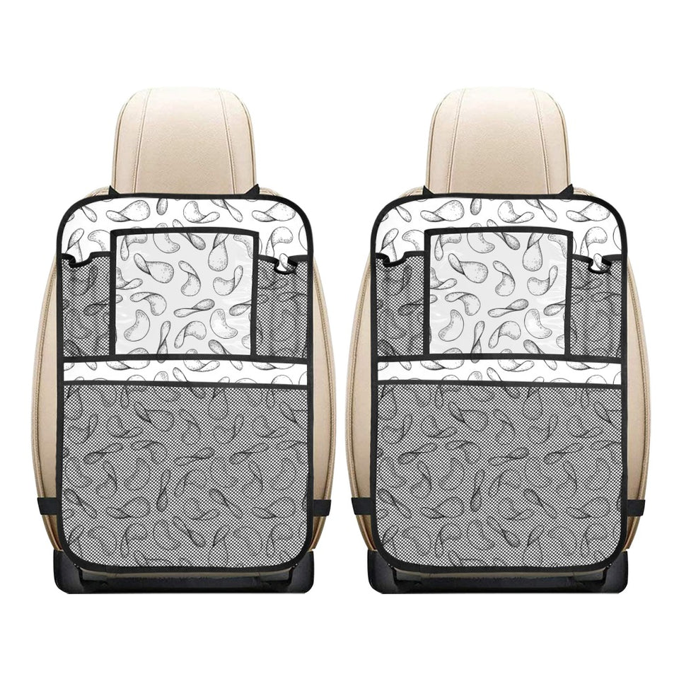 Potato Chips Pattern Print Design 04 Car Seat Back Organizer