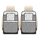 Potato Chips Pattern Print Design 04 Car Seat Back Organizer