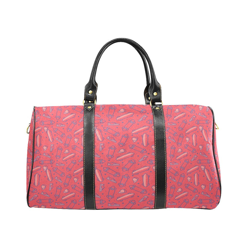 Skate Board Pattern Print Design 01 Travel Bag