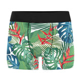 heliconia palm and monstera  leaves pattern Men's All Over Print Boxer Briefs Men's Underwear
